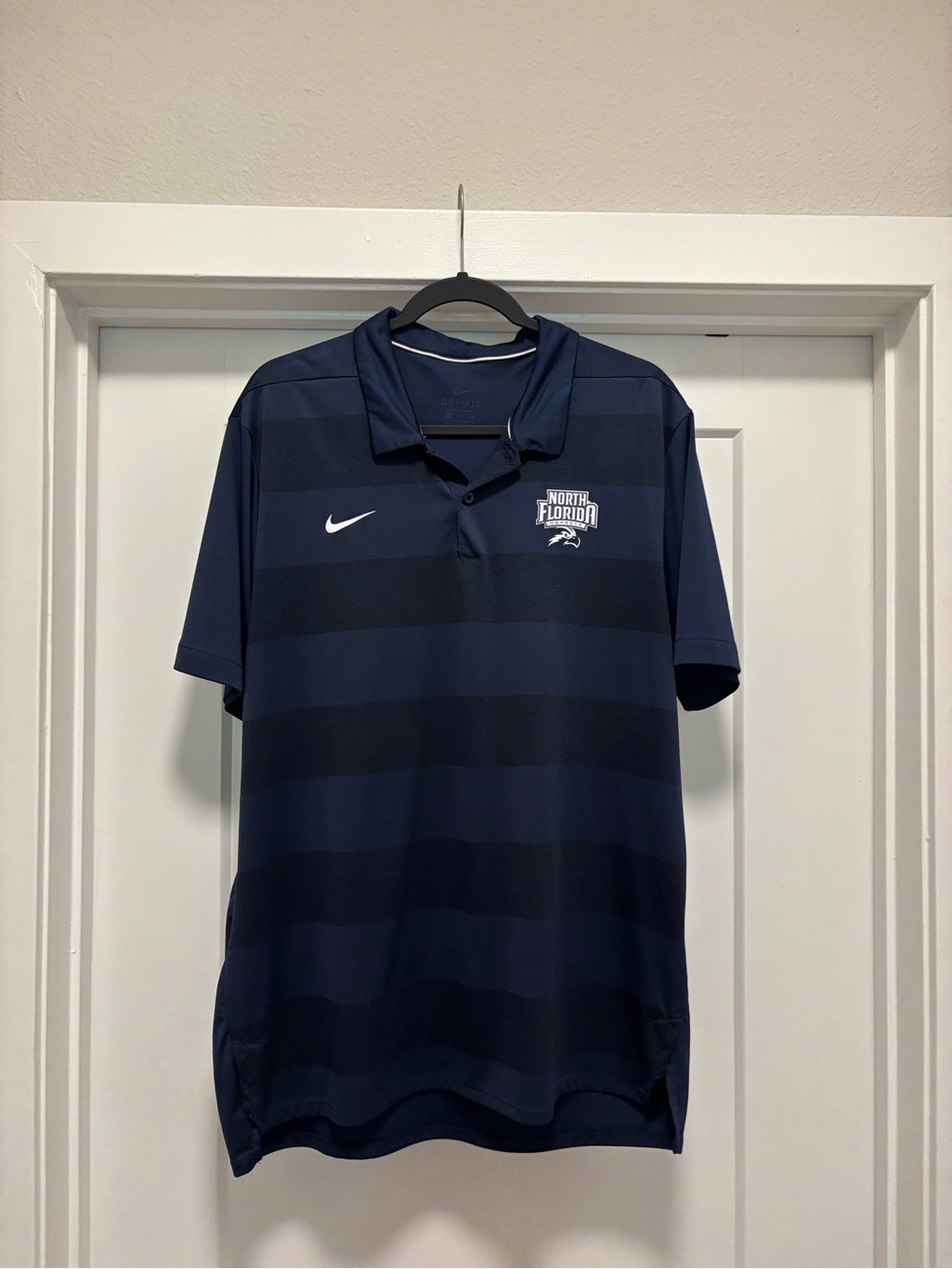 Nike Navy Polo with White Piping
